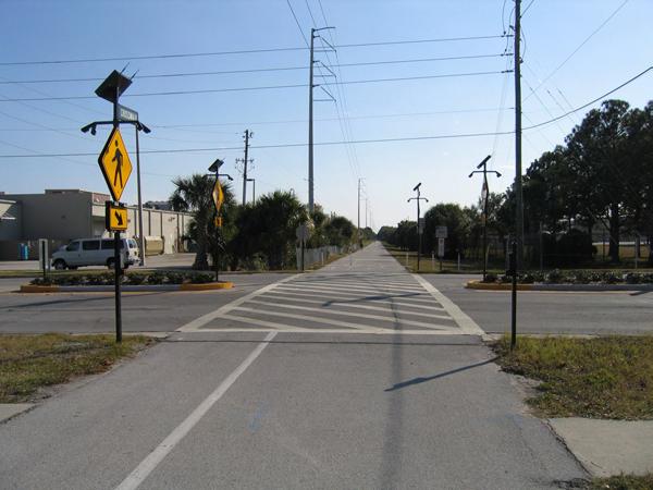 The Pinellas Trail crossing in 2008.