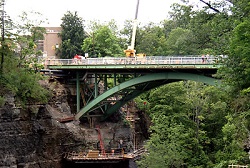 The Thurston Avenue Bridge under construction in 2006.