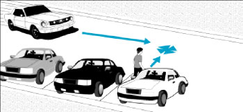 A pedestrian was struck while playing in the roadway.